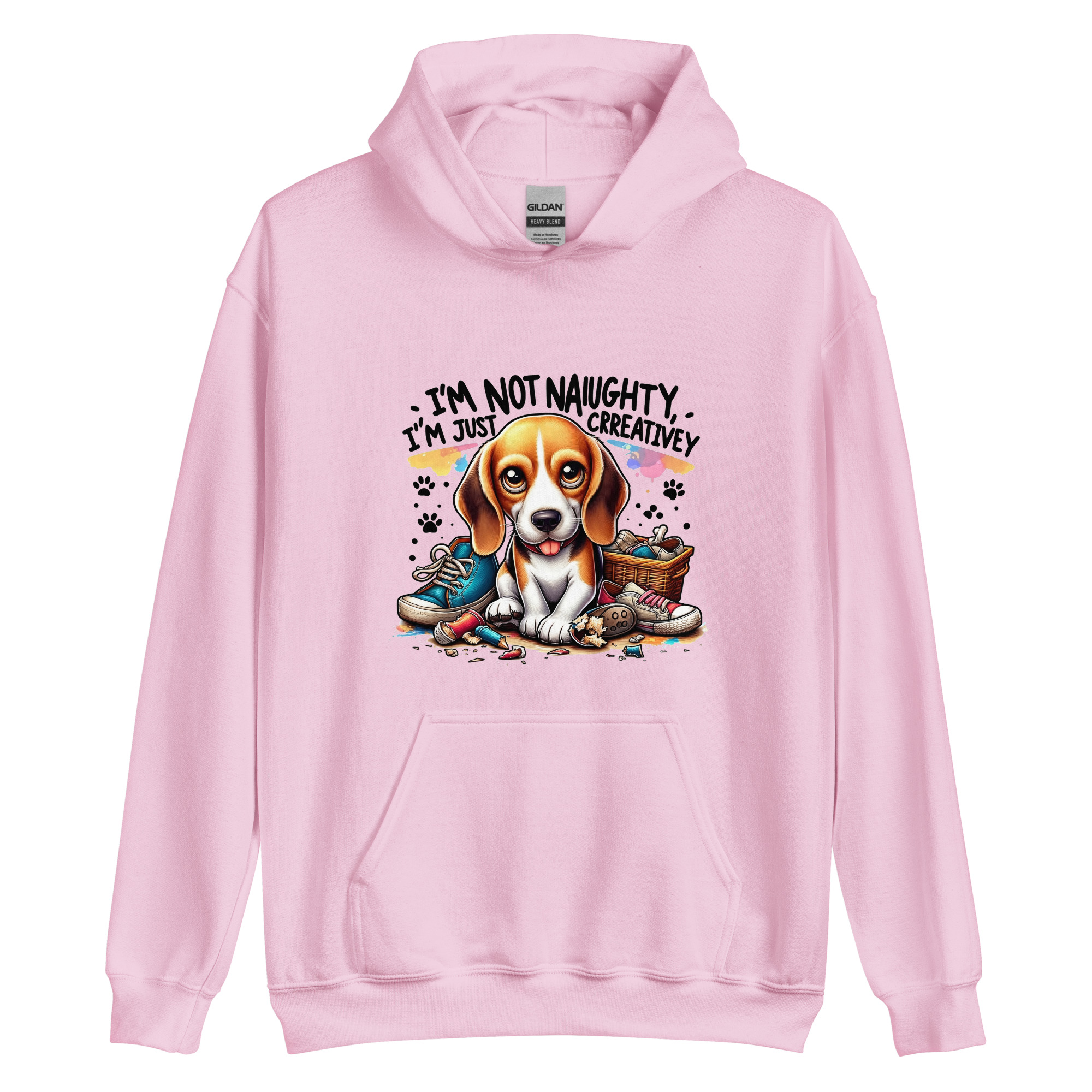 Creatively Naughty Funny Beagle Hoodie The Barmy Beagle