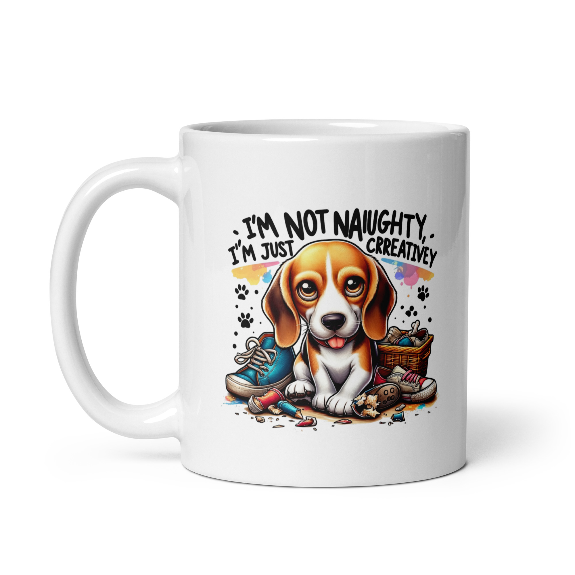 Creatively Naughty Funny Beagle Coffee Mug 1 Creatively Naughty Funny Beagle Mug