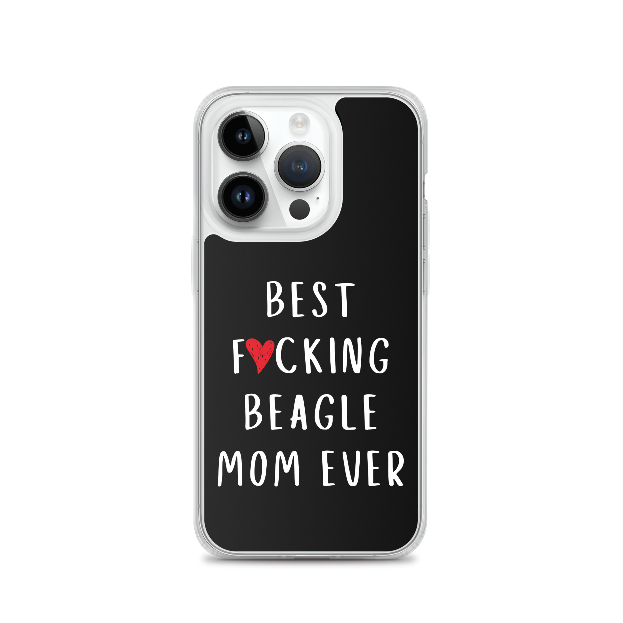 Best F*cking Beagle Mom iPhone® Case 2 iPhone case with “best f*cking beagle mom ever” design, sleek and funny beagle gift.