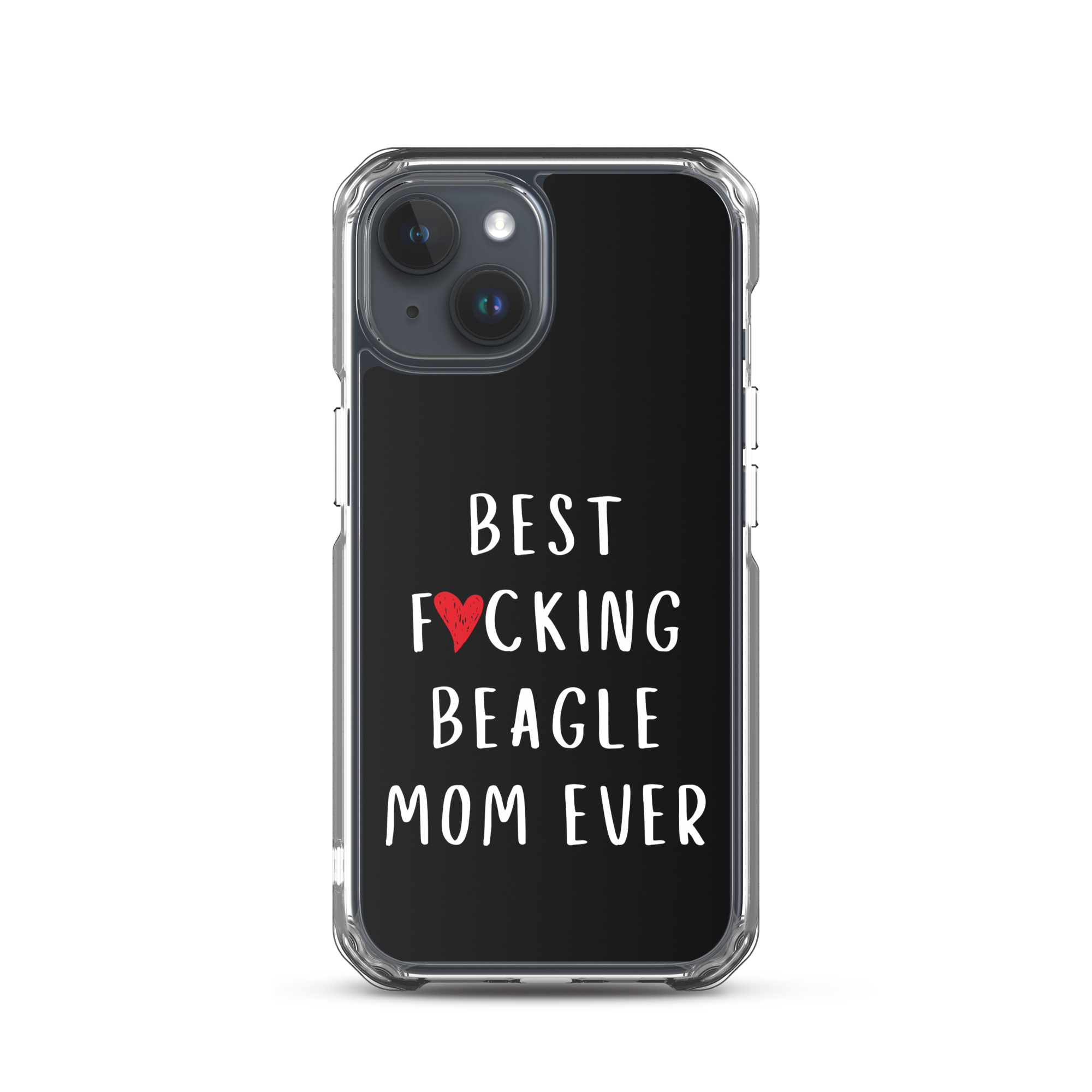 Best F*cking Beagle Mom iPhone® Case 3 iPhone case with “best f*cking beagle mom ever” design, sleek and funny beagle gift.