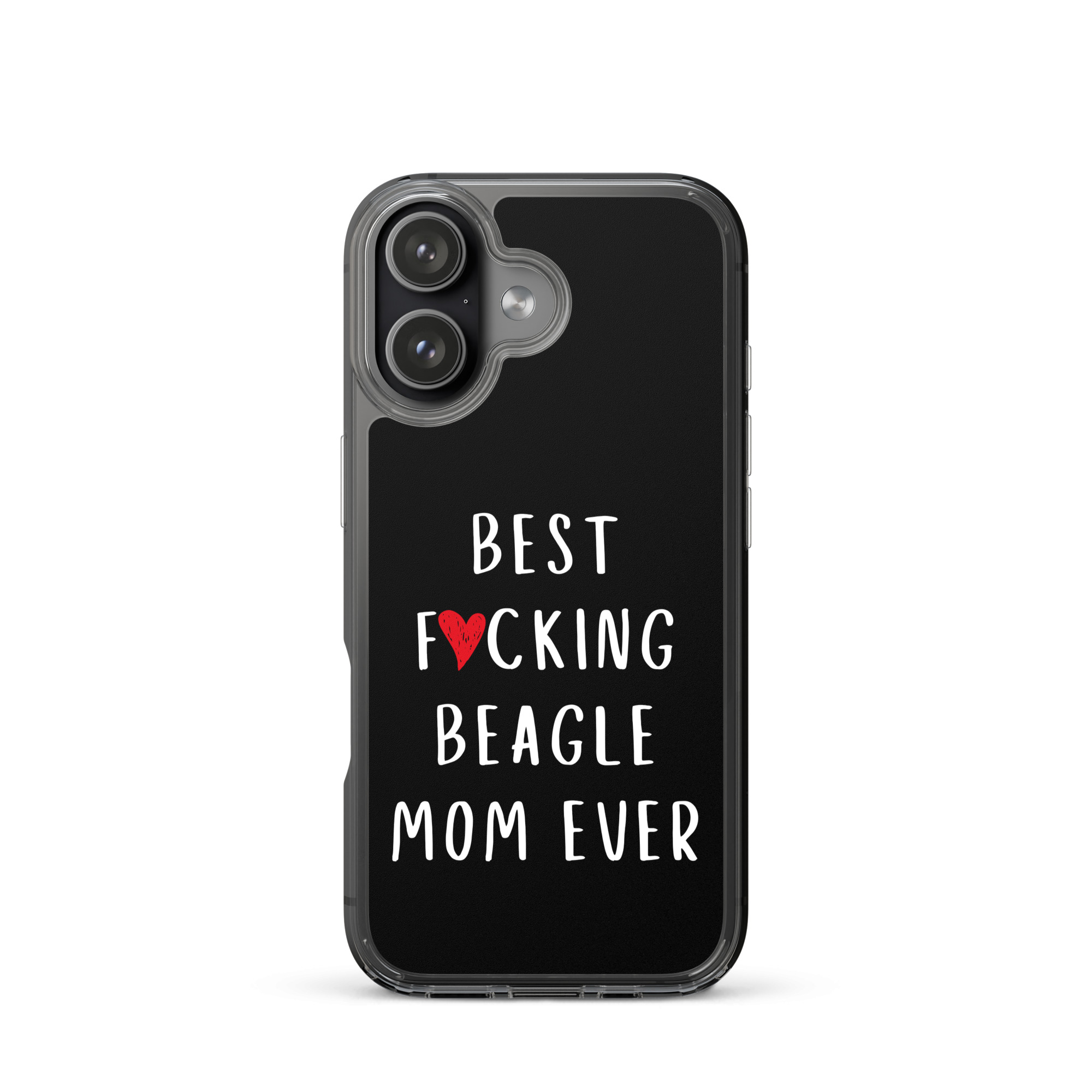 Best F*cking Beagle Mom iPhone® Case 4 iPhone case with “best f*cking beagle mom ever” design, sleek and funny beagle gift.