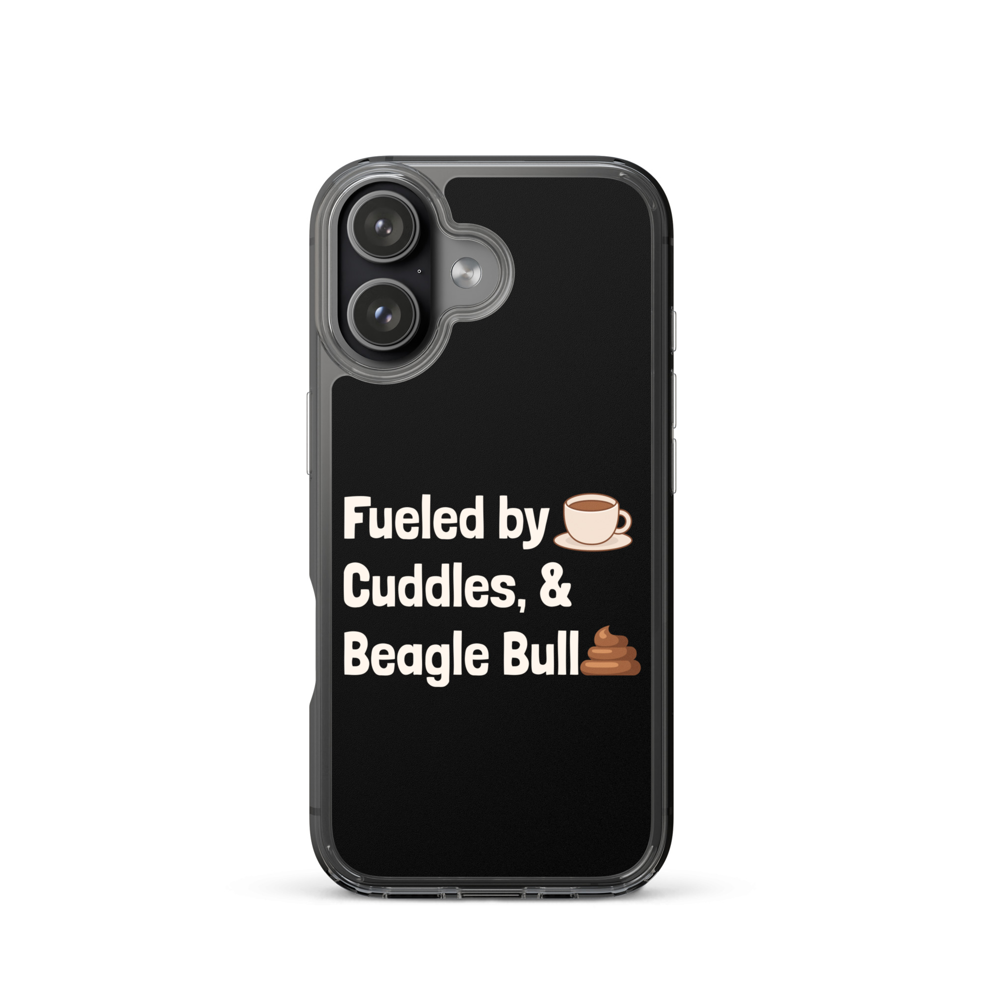 Fueled by Beagle Bullshit iPhone® Case 4 clear case for iphone iphone 17 case on phone 68fb745b8ed5e.jpg